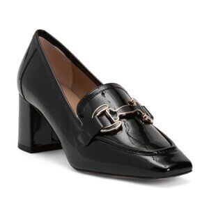 LK BENNETT Made In Spain Patent Leather Lucka Block Heel Welt Loafers